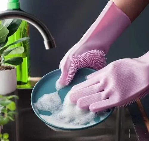 Silicone Washing Gloves – Multi-Purpose Dishwashing & Cleaning Gloves