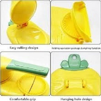 2-in-1 Samosa Maker & Dough Press | Dumpling, Pastry & Empanada Mold | Kitchen Hand Tool for Easy Snack Making