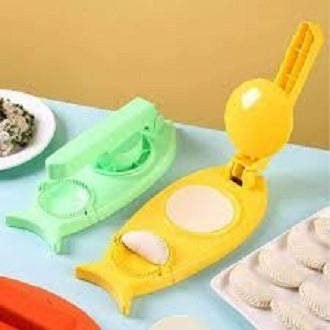 2-in-1 Samosa Maker & Dough Press | Dumpling, Pastry & Empanada Mold | Kitchen Hand Tool for Easy Snack Making