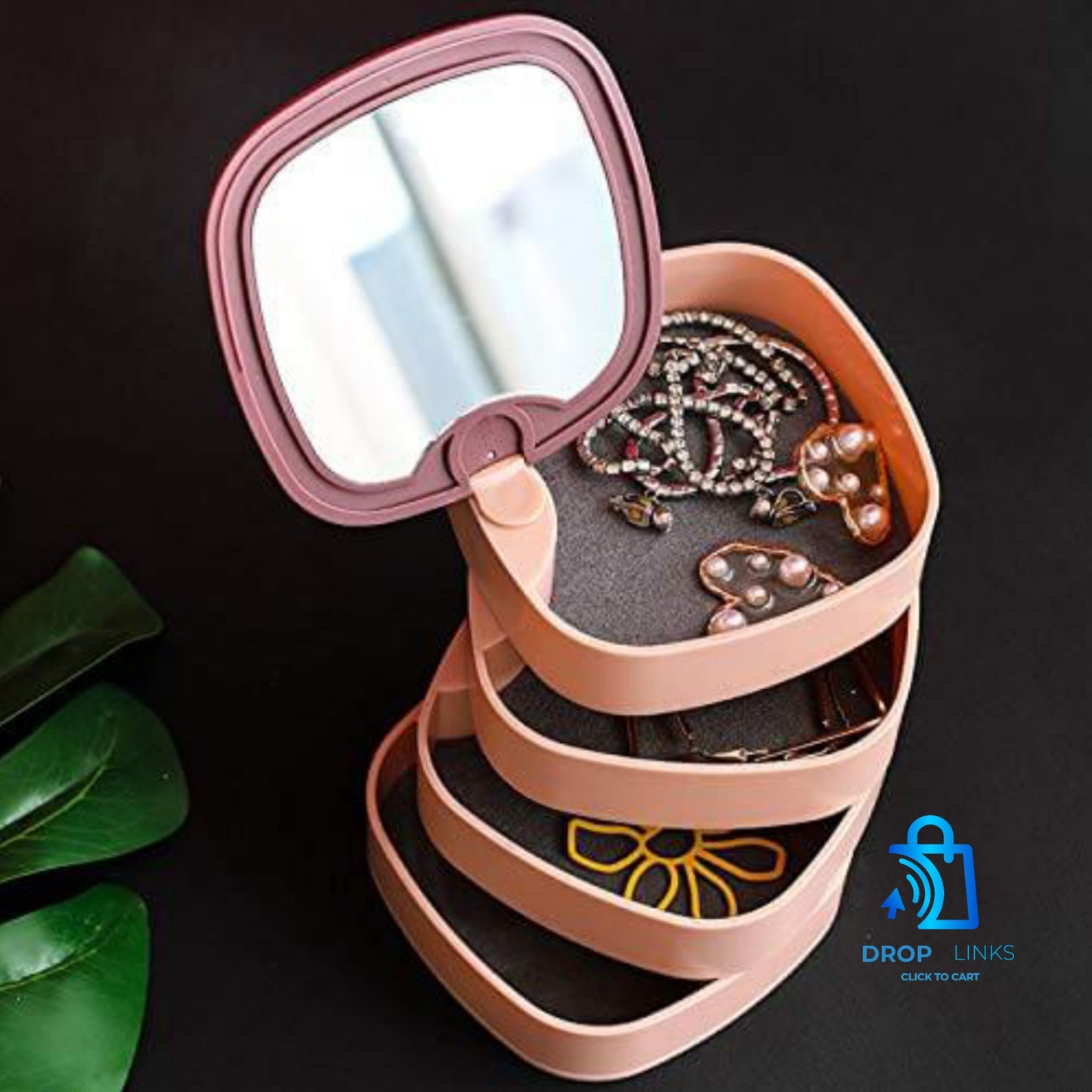 4-Layer Cosmetics Storage Box – Acrylic Makeup Organizer