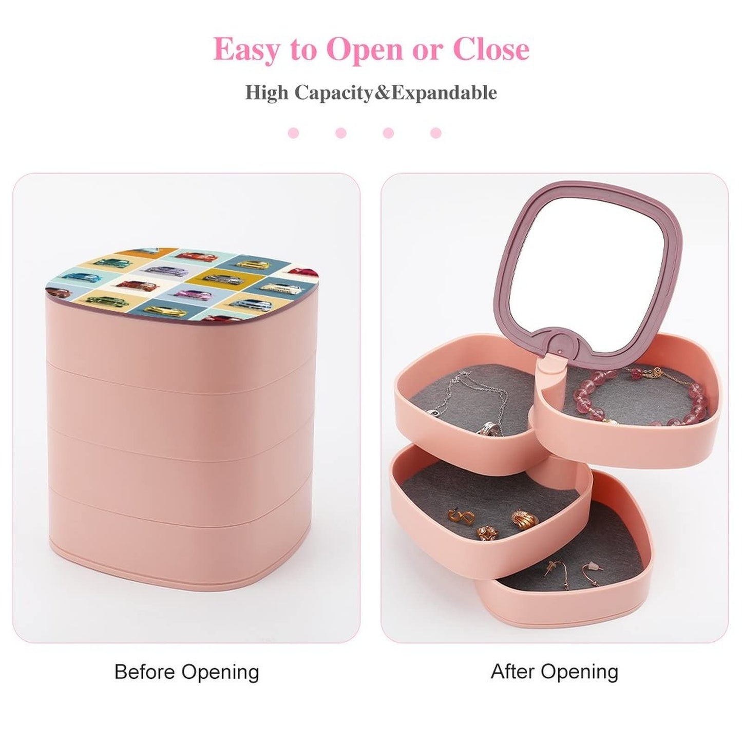 4-Layer Cosmetics Storage Box – Acrylic Makeup Organizer