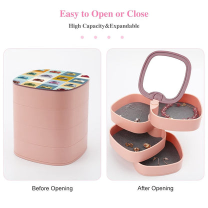 4-Layer Cosmetics Storage Box – Acrylic Makeup Organizer