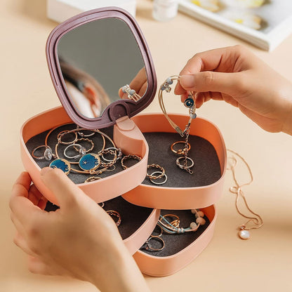 4-Layer Cosmetics Storage Box – Acrylic Makeup Organizer