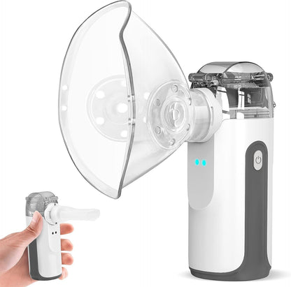 Portable Mesh Nebulizer Machine | Handheld Inhaler for Adults & Kids | Silent Ultrasonic Steam Inhalation Device