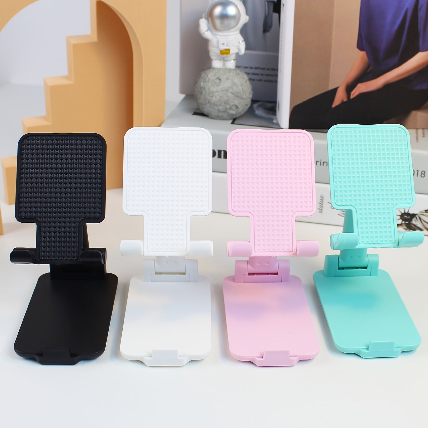 Adjustable & Foldable Mobile Stand | High-Quality Portable Phone Holder for Desk, Table & Bed – Universal Support for All Smartphones