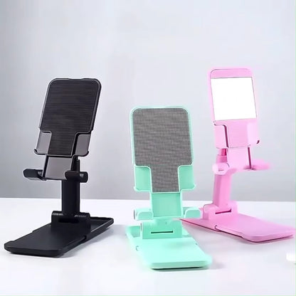Adjustable & Foldable Mobile Stand | High-Quality Portable Phone Holder for Desk, Table & Bed – Universal Support for All Smartphones