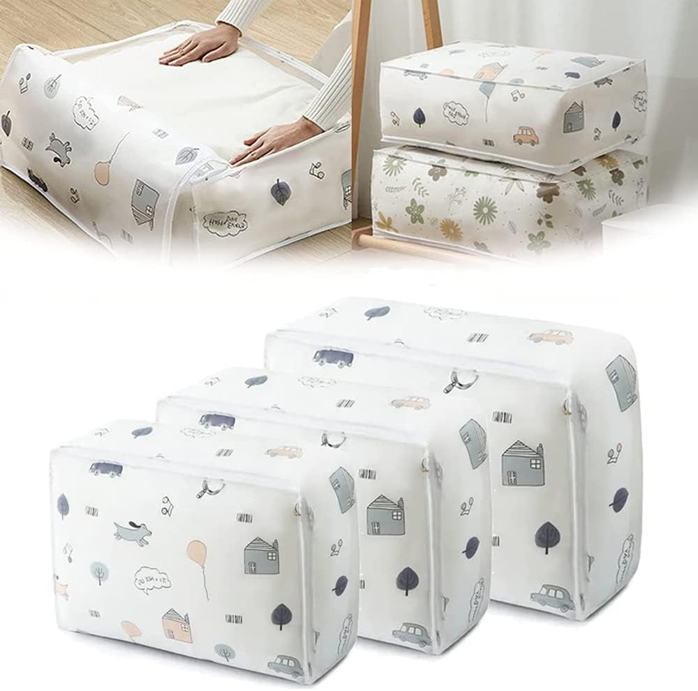 Portable Storage Bag | Large Capacity Foldable Clothes Organizer Box | Dustproof Wardrobe Organizer