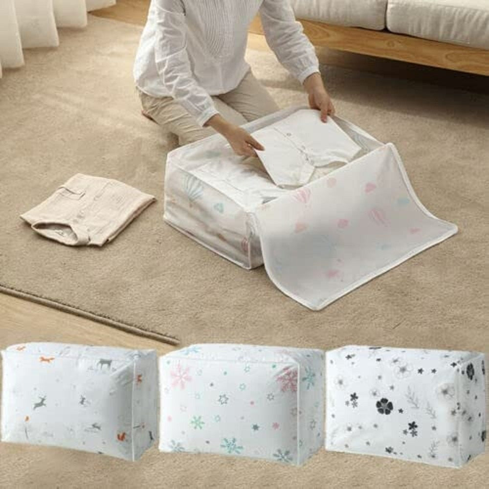 Portable Storage Bag | Large Capacity Foldable Clothes Organizer Box | Dustproof Wardrobe Organizer