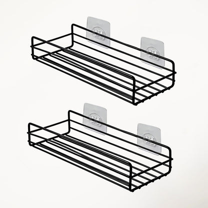 Kitchen & Bathroom Shelf Wall Storage Rack | Space-Saving Organizer for Home – Durable, Multi-Purpose Wall Mounted Rack for Toiletries, Spices & Essentials