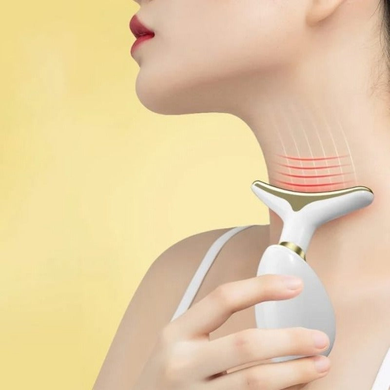 3-in-1 Rechargeable Face & Neck Massager | Skin Tightening, Wrinkle Remover & Lifting Device