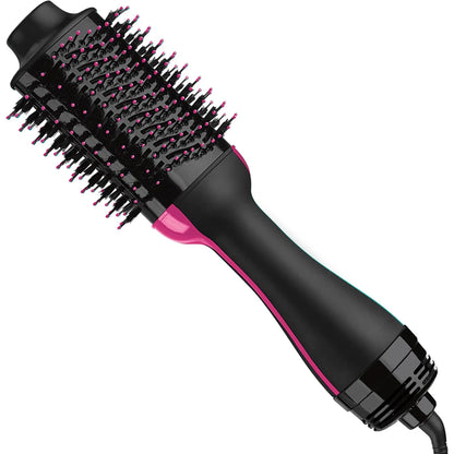 One Step Hair Dryer and Volumizer Brush 1000W | Hot Air Brush for Straightening, Curling & Styling | 3-in-1 Hair Styler Comb
