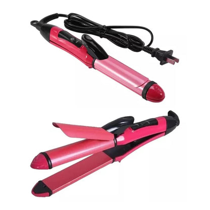 2 in 1 NOVA NHC-2009 Hair Curler & Straightener | Professional Styling Tool for Smooth, Shiny & Frizz-Free Hair – Dual Function Beauty Device
