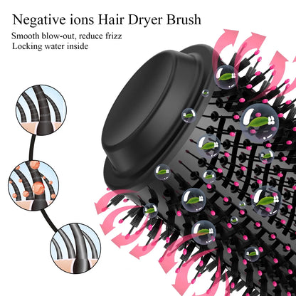 One Step Hair Dryer and Volumizer Brush 1000W | Hot Air Brush for Straightening, Curling & Styling | 3-in-1 Hair Styler Comb